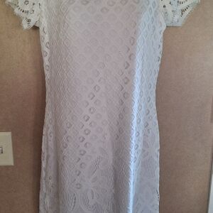 Elegant White Lace Dress